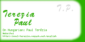 terezia paul business card
